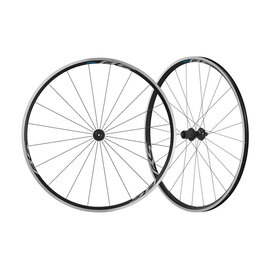Shimano Shimano Wheelset 700c WH-RS100 F:20h R:24h Clincher +rim tape +skewers blk