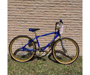 Race Inc. Retro BMX 26 Custom Blue Gold Icycle Texas