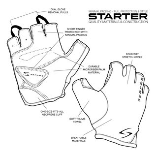 Serfas Serfas SSM Starter Mens Short Finger Glove