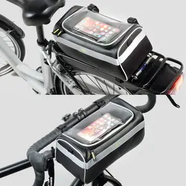 Delta Delta Hybrid Handlebar Trunk Pack  6.7L Strap Mount Black/G