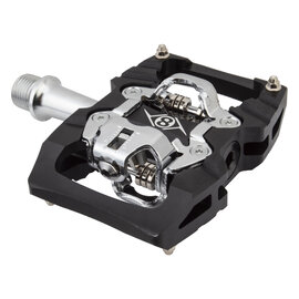 OR8 Dbl Clipless Pedal set Everland 9/16 Blk/Slv