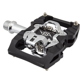 OR8 Dbl Clipless Pedal set Everland 9/16 Blk/Slv