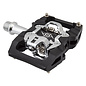 OR8 Dbl Clipless Pedal set Everland 9/16 Blk/Slv