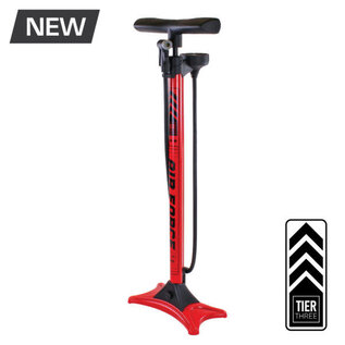 Serfas Serfas FP-T3 Air Force Tier Three Floor Pump Red