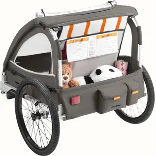 Retrospec Bicycles Retrospec Rover Plus Child Trailer 2 Pass Basalt