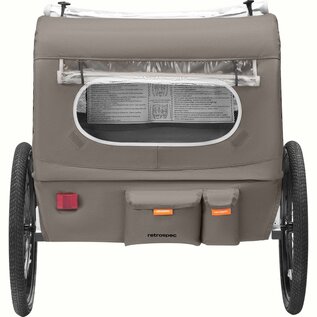 Retrospec Bicycles Retrospec Rover Plus Child Trailer 2 Pass Basalt