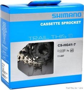thumbnail image 2 of Shimano HG41 7-Speed Cassette - Nickel Plated Bicycle Gear Cassette 2 of 5