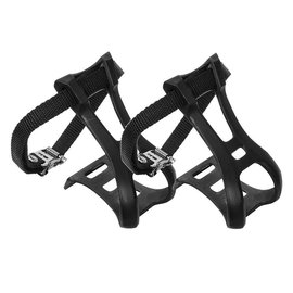 Sunlite Sunlite ATB Toe Clips and Straps Lrg Blk