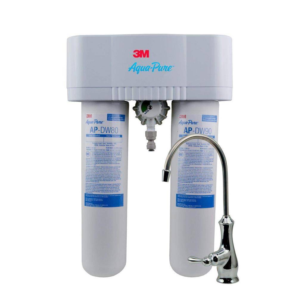 3m Dws1000 Aqua Pure Under Sink Dedicated Faucet Water Filter System