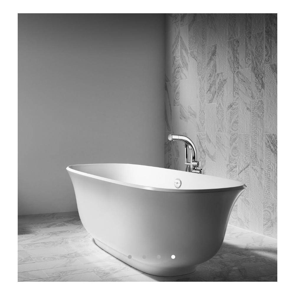 Victoria Albert Amiata Freestanding Tub With Overflow Standard White