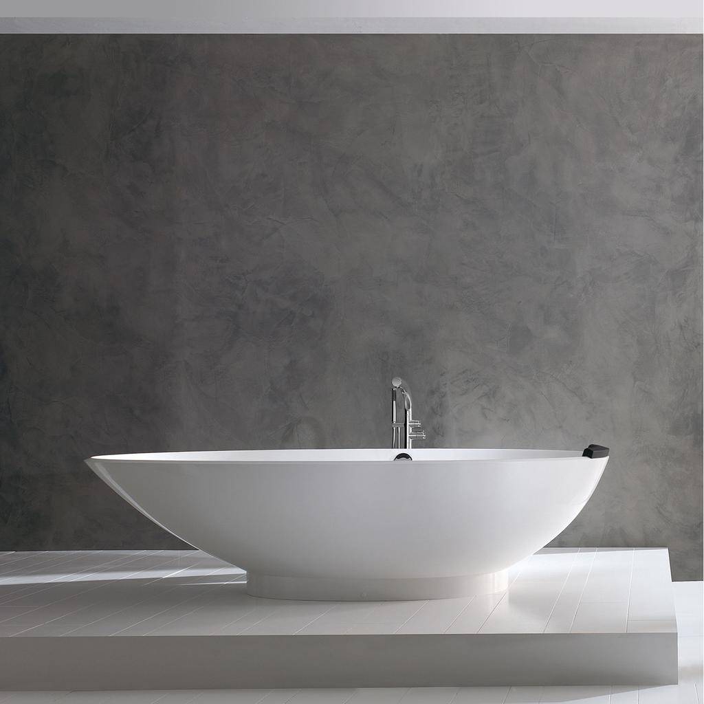 Victoria Albert Napoli Freestanding Tub Righ Drain With Overflow Standard White