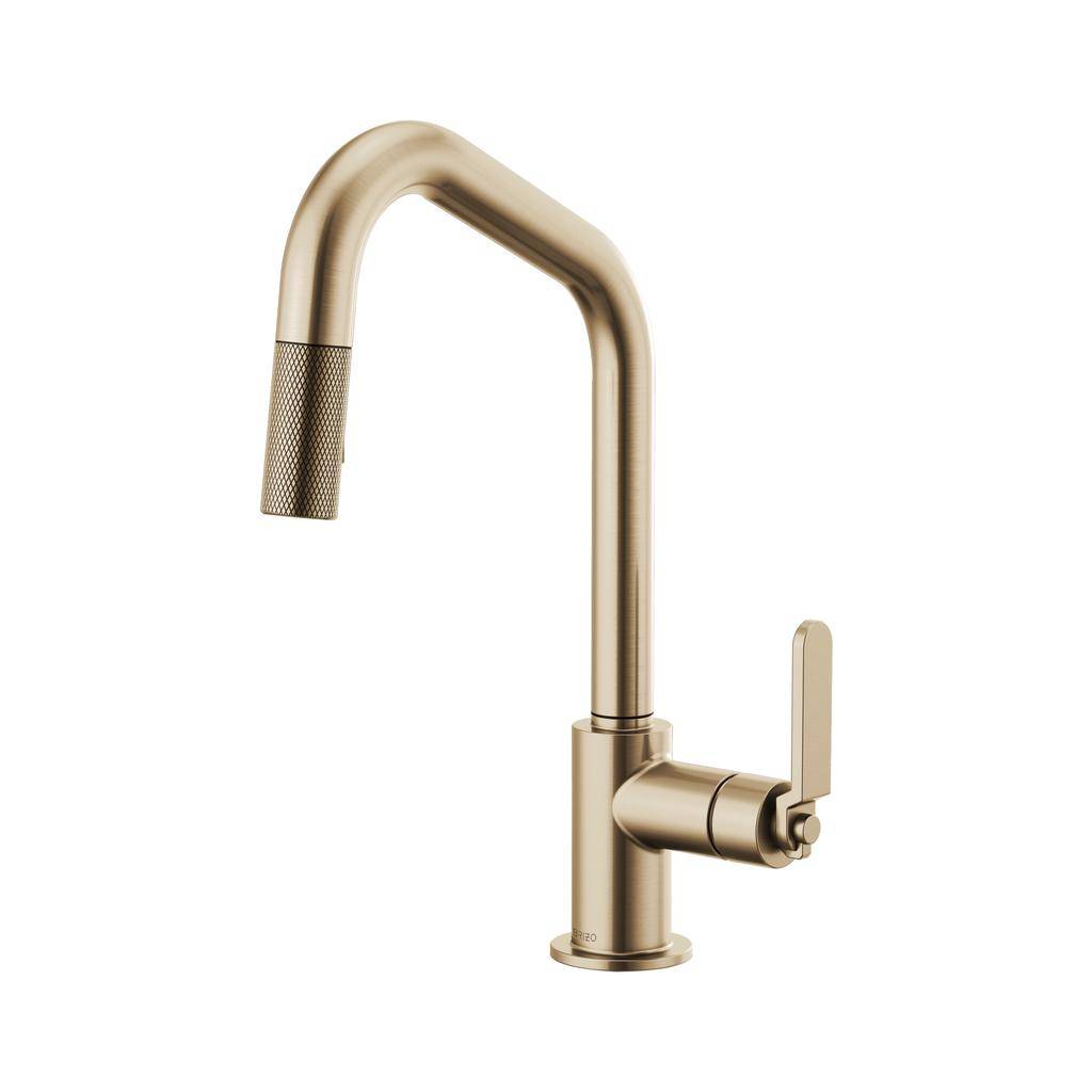 Brizo 63064lf Litze Pull Down Angled Spout Kitchen Faucet Luxe Gold