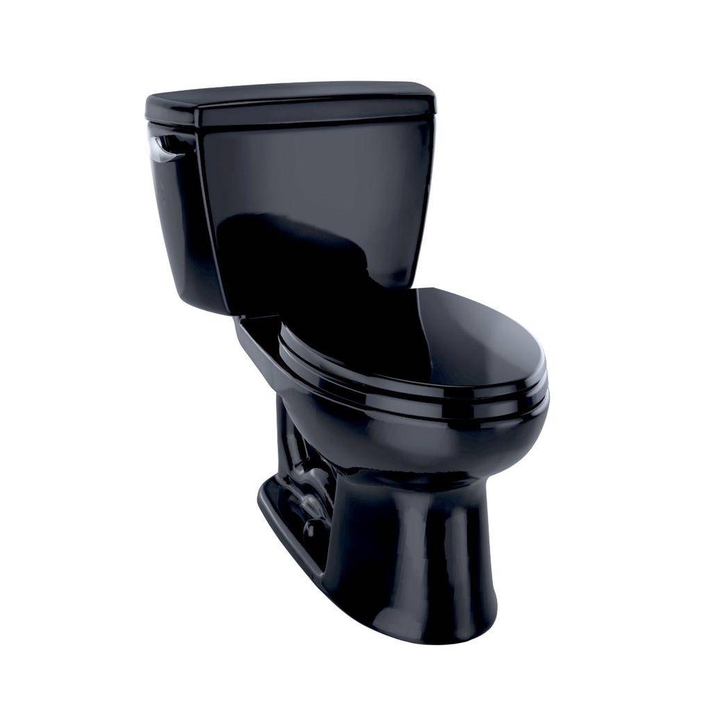 Toto Cst744sld Drake Two Piece Elongated Toilet Insulated Tank Ebony