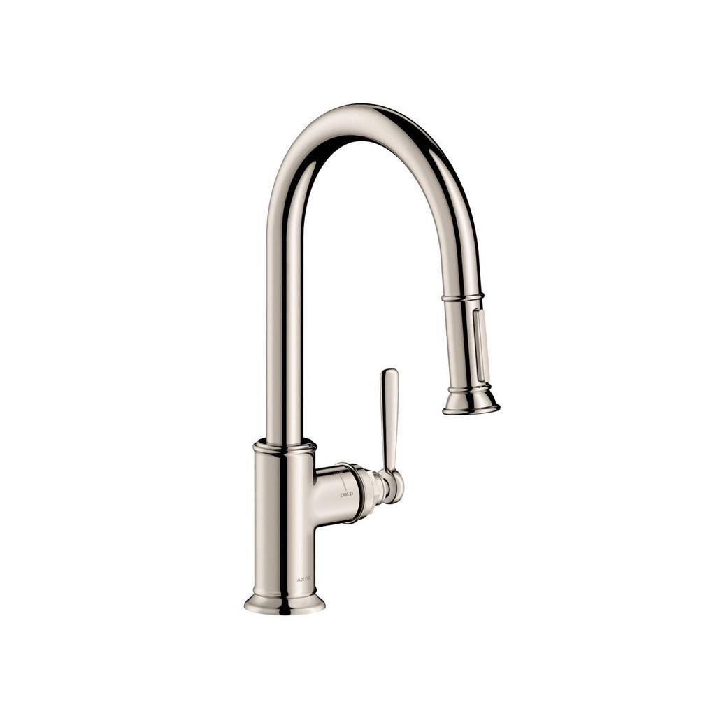 Hansgrohe 16581831 Axor Montreux Pull Down Kitchen Faucet Polished Nickel Home Comfort Centre