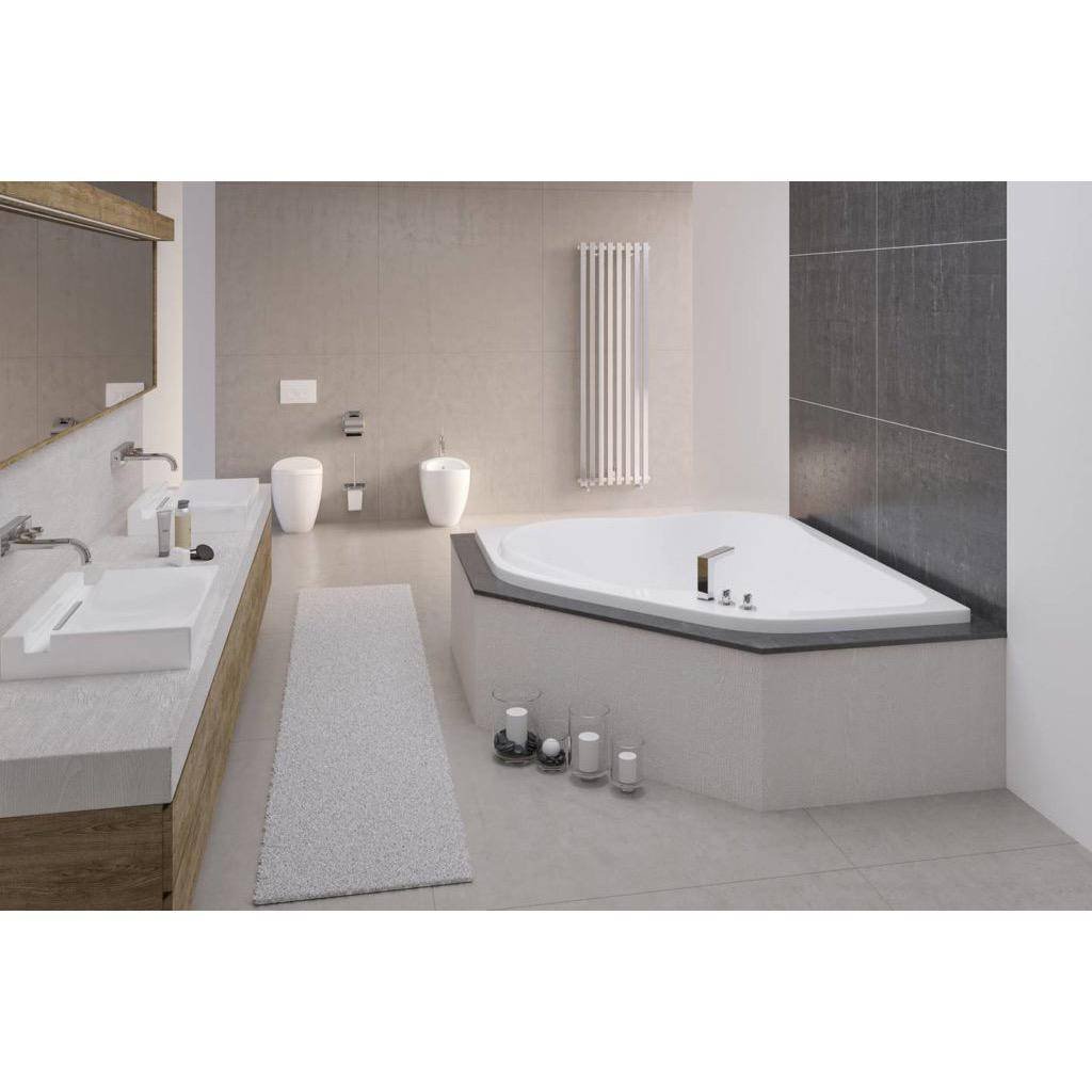 Mirolin Wb51 Capri Corner Whirlpool With Side Back Jets Right Drain Register