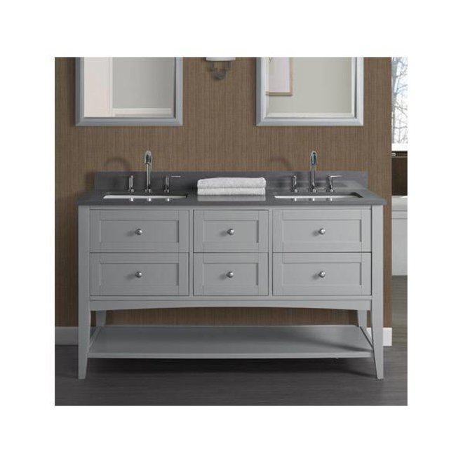 Fairmont Designs 1514 Vh48 Shaker Americana 48 Open Shelf Vanity Light Gray Home Comfort Centre