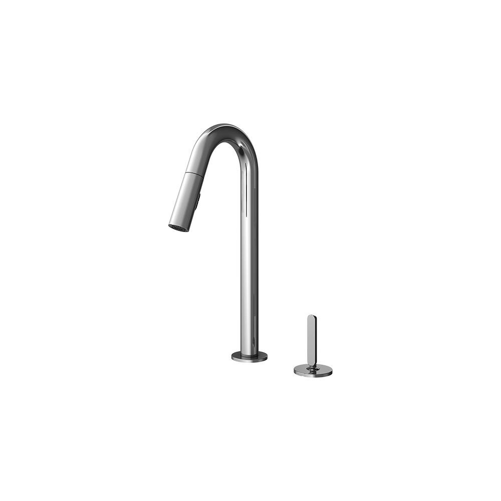 Julien 306205 Pull Down Faucet With Remote Lever Apex Polished