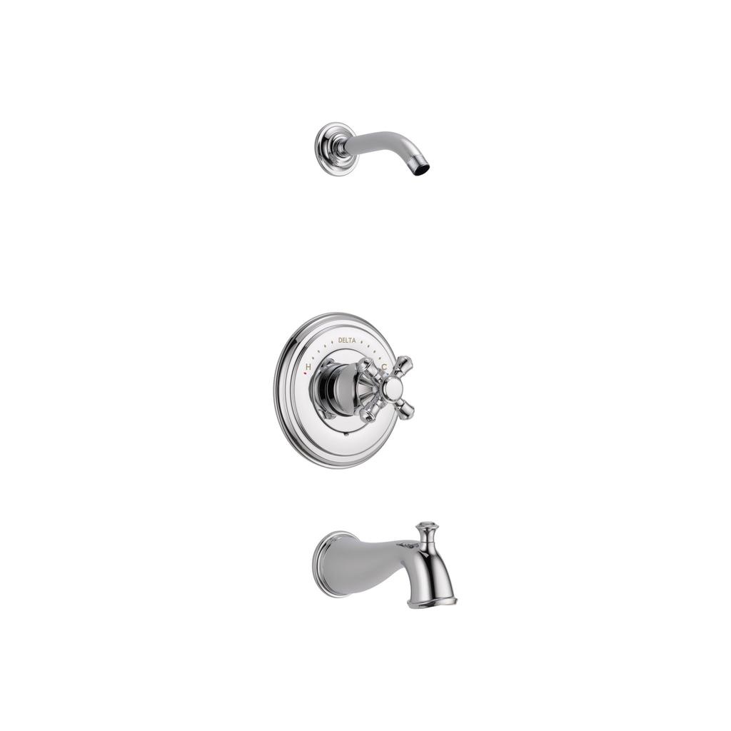 Delta T14497 Cassidy Monitor 14 Series Tub Shower Trim Less Handle Les