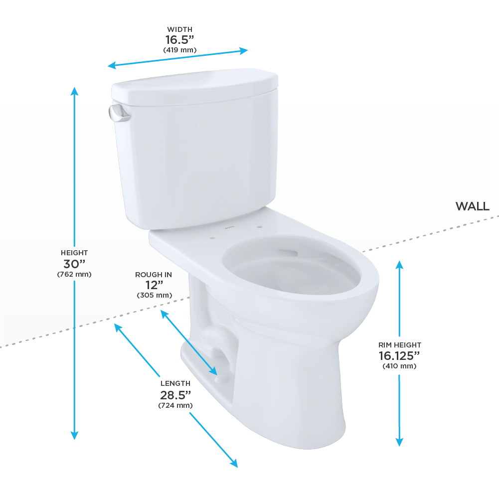 Toto Cst454cefg Drake Ii Two Piece Elongated Toilet Colonial White Home Comfort Centre