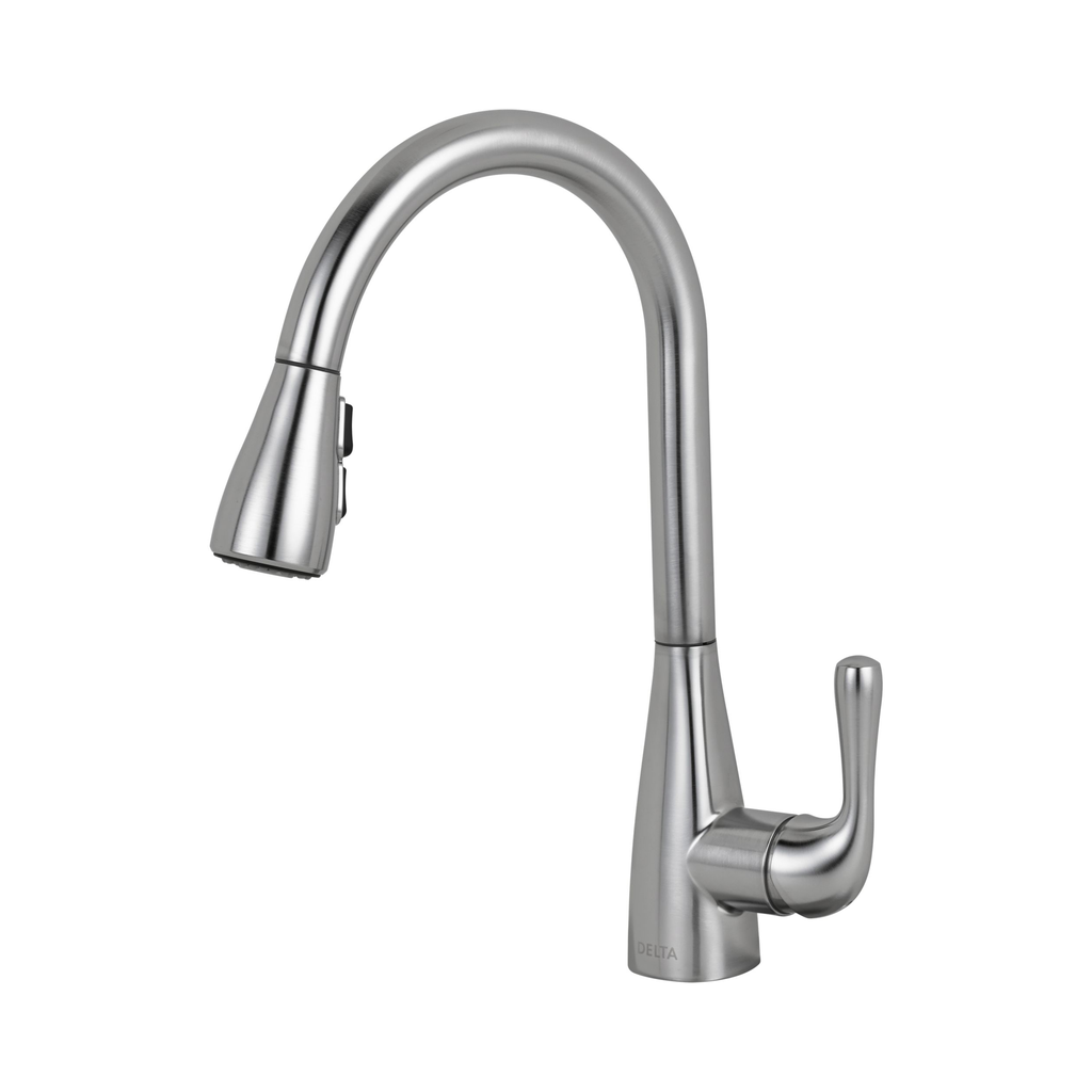 Delta 986lf Marley Single Handle Pull Down Kitchen Faucet Arctic