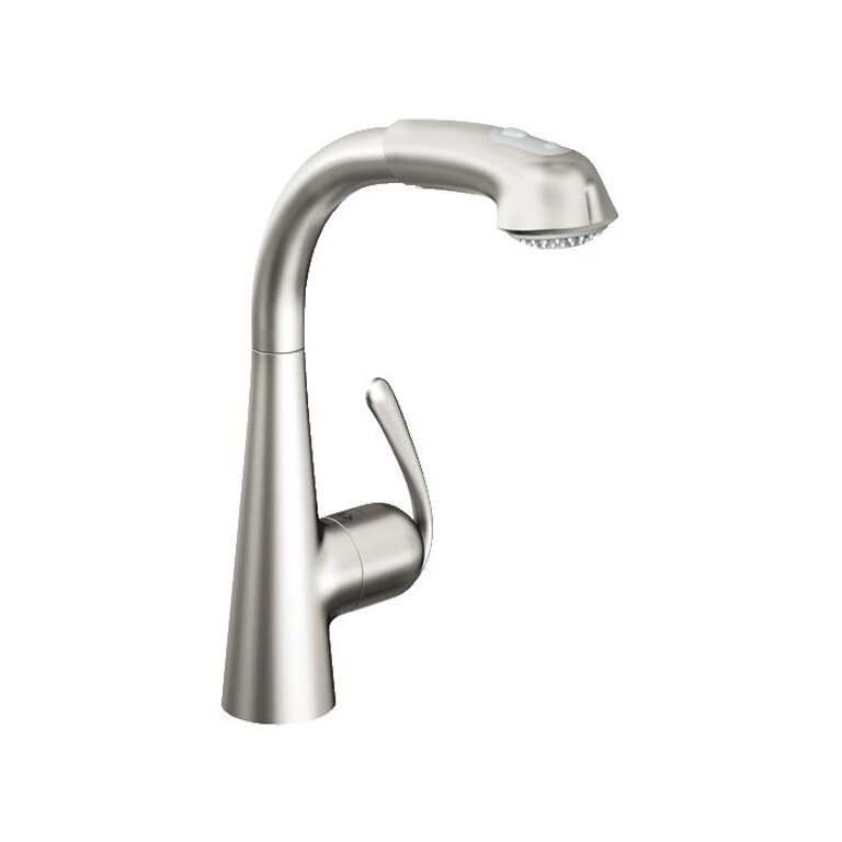 Grohe 33893sd0 Ladylux3 Plus Single Handle Kitchen Faucet Real Steel