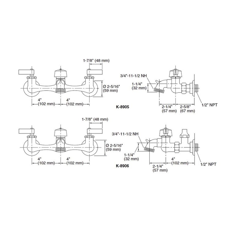 Kohler K8905 Knoxford Service Sink Faucet Home Comfort Centre