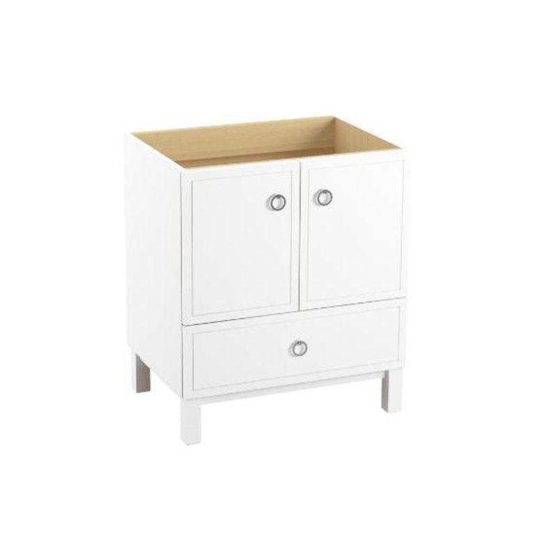 Kohler 99503 Lg 1wa Jacquard 30 Bathroom Vanity Cabinet With Furniture Legs 2 Doors And 1 Drawer