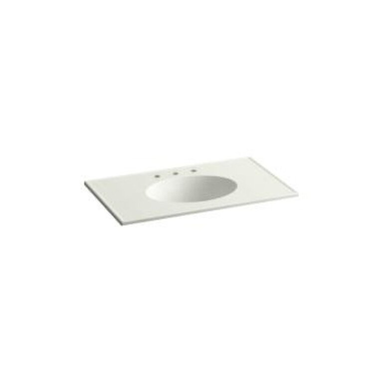 Kohler K2798 Ceramic 37 Oval Vanity Top Sink 8 Widespread Faucet