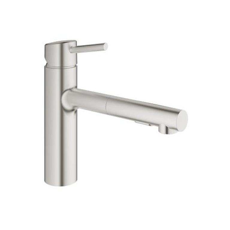 Grohe 31453dc1 Concetto Single Handle Kitchen Faucet Super Steel