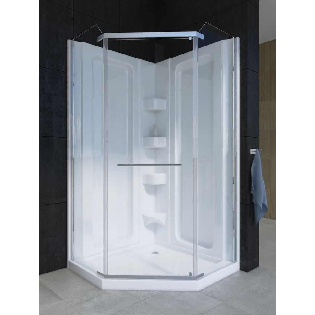 Mirolin Sc38na Soro 38 Neo Angle Corner Shower White Mirolin Sc38na Soro 38 Neo Angle Corner Shower White