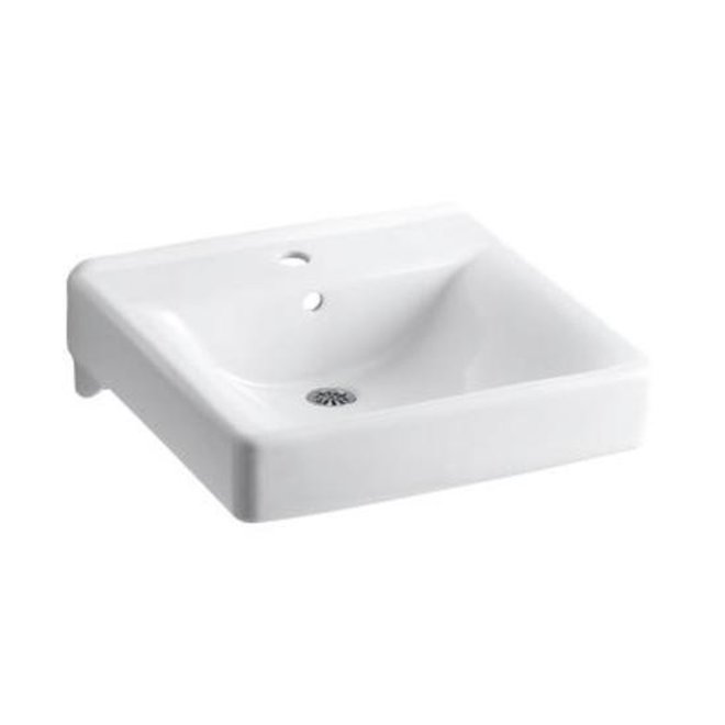 Kohler 2084 96 Soho 20 X 18 Wall Mount Concealed Arm Carrier Bathroom Sink With Single Faucet Hole Home Comfort Centre - Kohler 18 Bathroom Sink Kohler 2084 96 Soho 20 X 18 Wall Mount Concealed Arm Carrier Bathroom Sink With Single Faucet Hole Home Comfort Centre - Kohler 18 Bathroom Sink