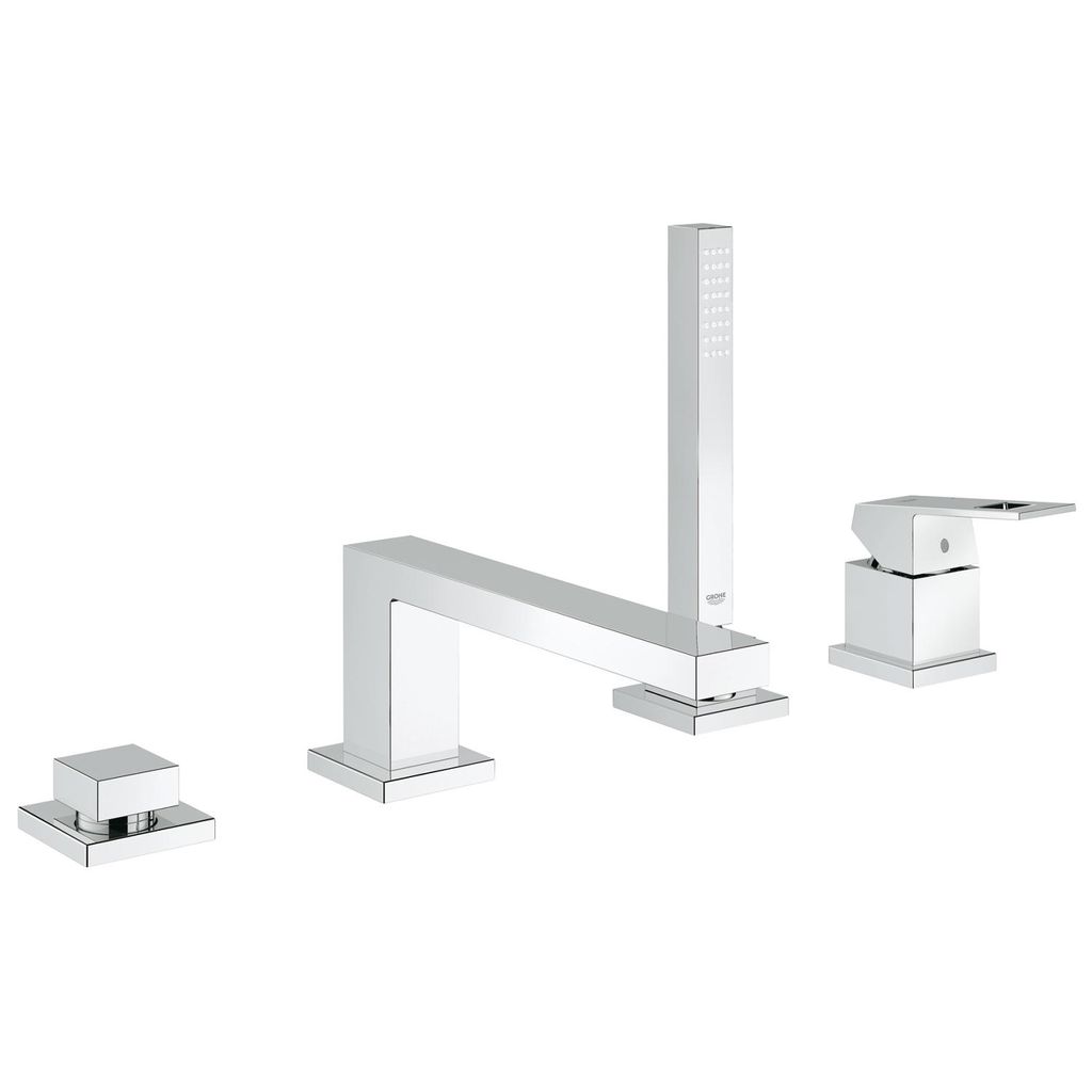 Grohe 19897001 Eurocube Four Hole Bathtub Faucet With Handshower