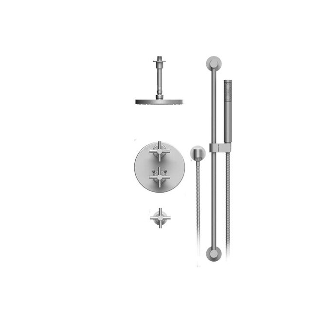 Rubinet 42rtqchabm R10 Temperature Control Shower With Two
