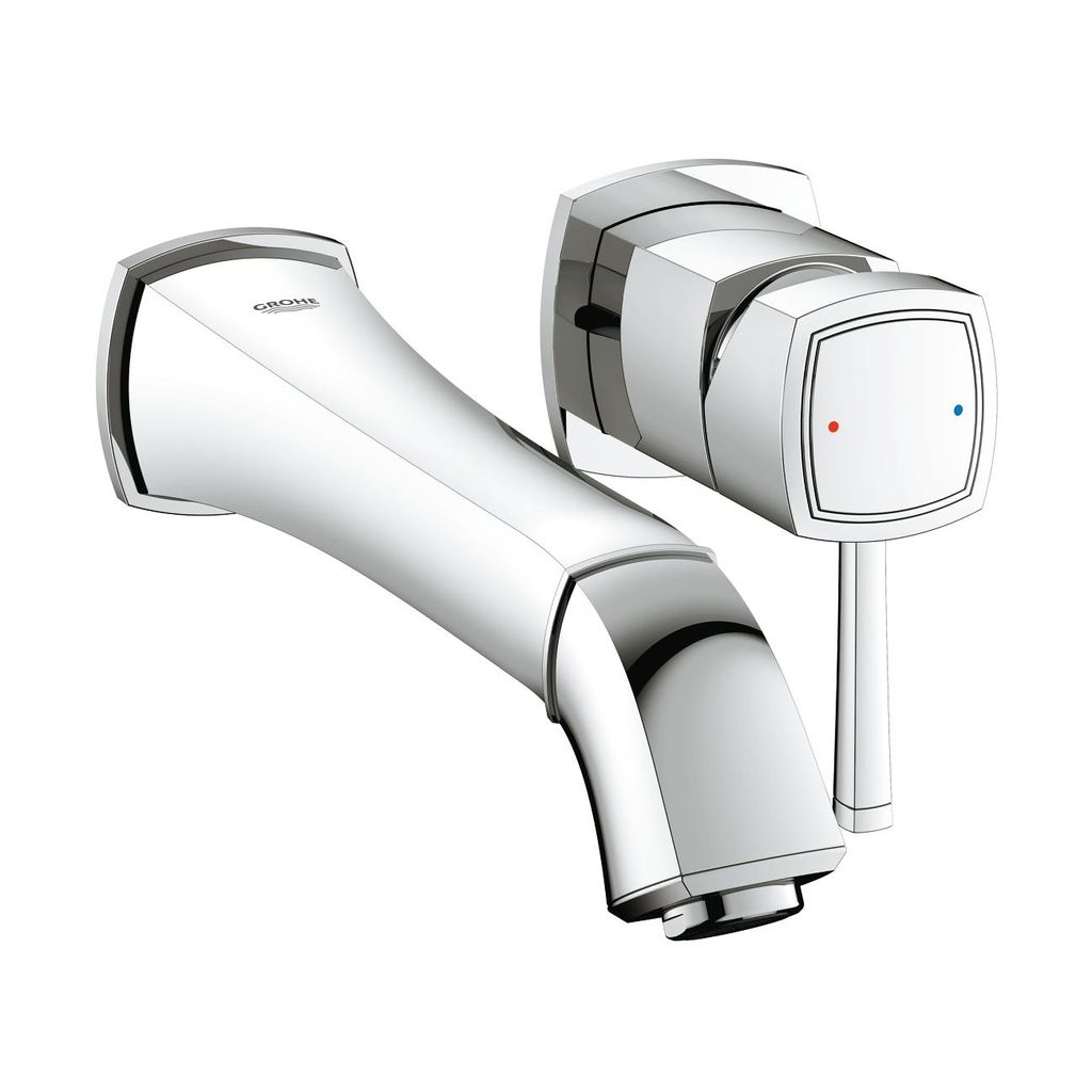 Grohe 1993100a Grandera Two Hole Wall Mount M Size Bathroom Faucet