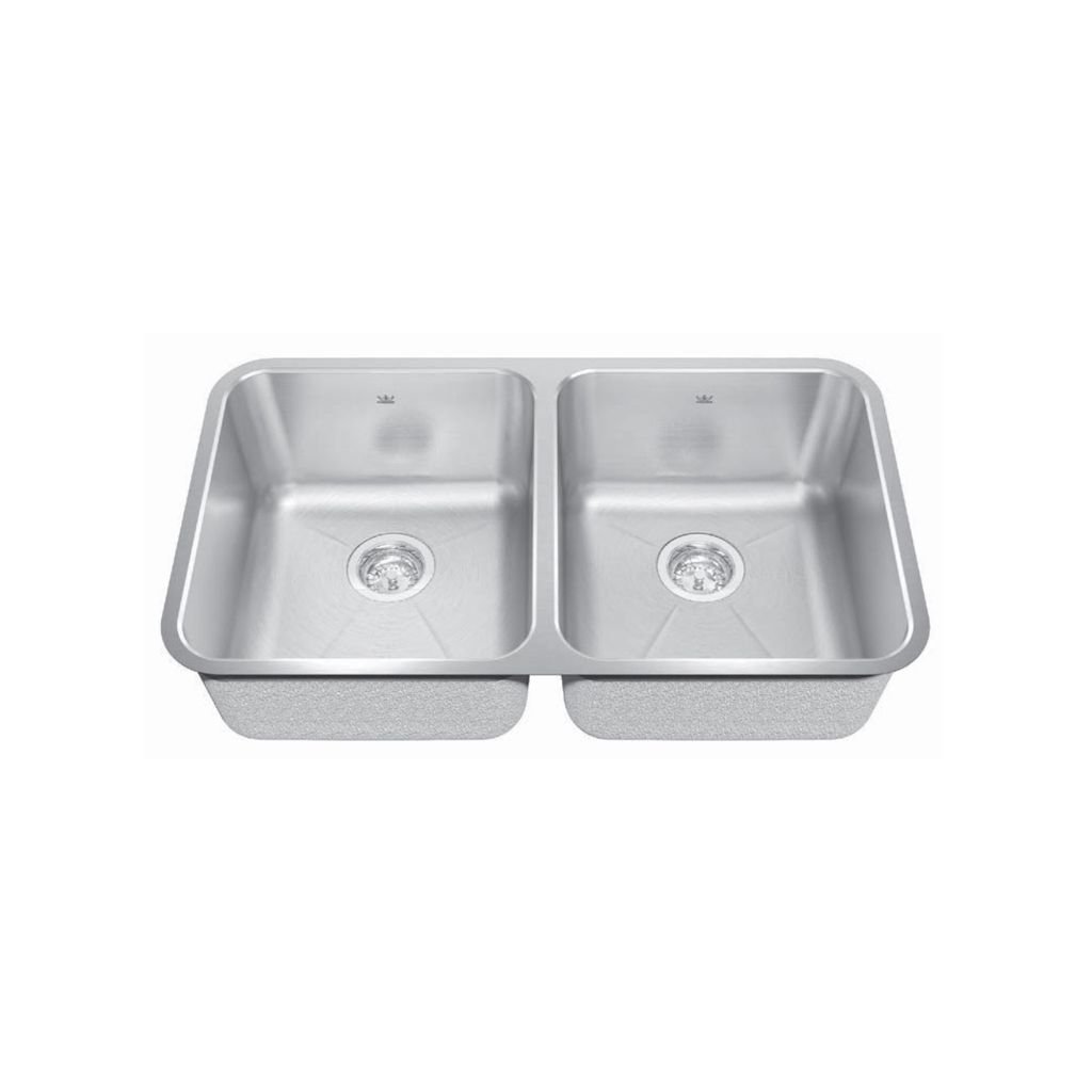 Silk Kindred KSD1UA/9D Undermount Double Bowl Stainless Steel Kitchen Sink Kitchen Fixtures