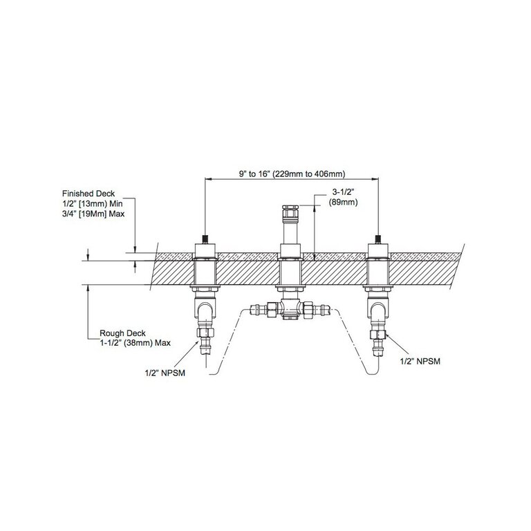 Toto Tb7t Guinevere Deck Mount Tub Filler Valve Home