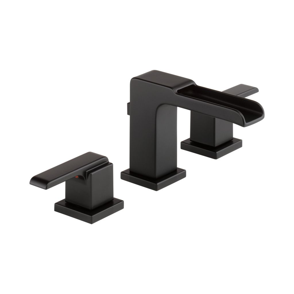 Delta 3568 Ara Two Handle Widespread Channel Lavatory Faucet Matte
