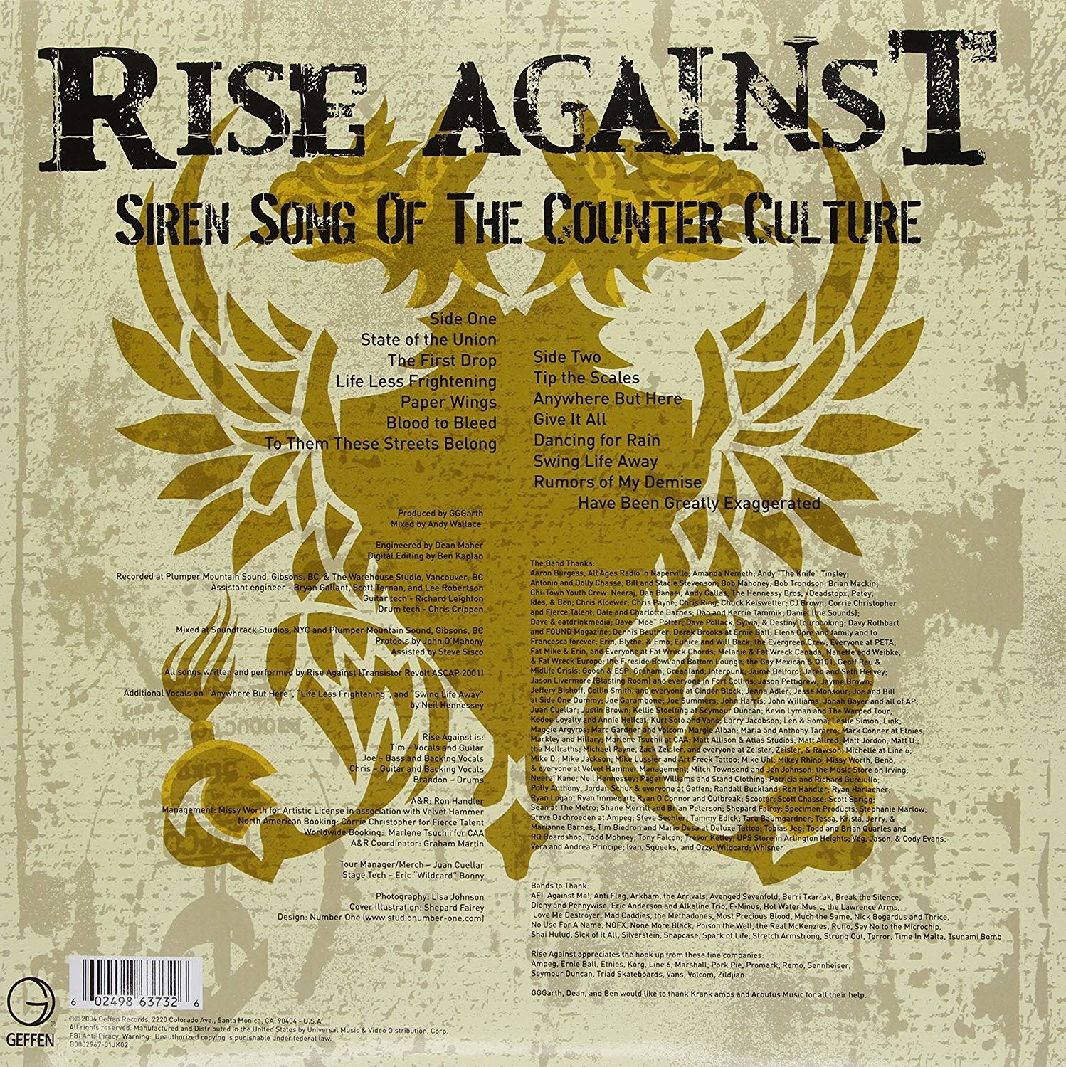 Rise Against - Siren Song Of The Counter Culture