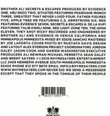 Brother Ali - Secrets & Escapes