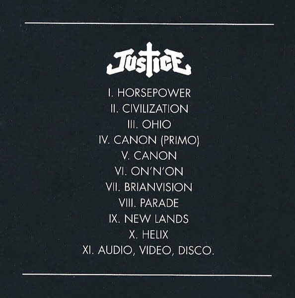 Justice - Audio Video Disco