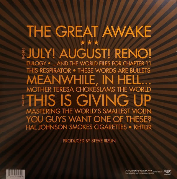 Flatliners ‎– The Great Awake