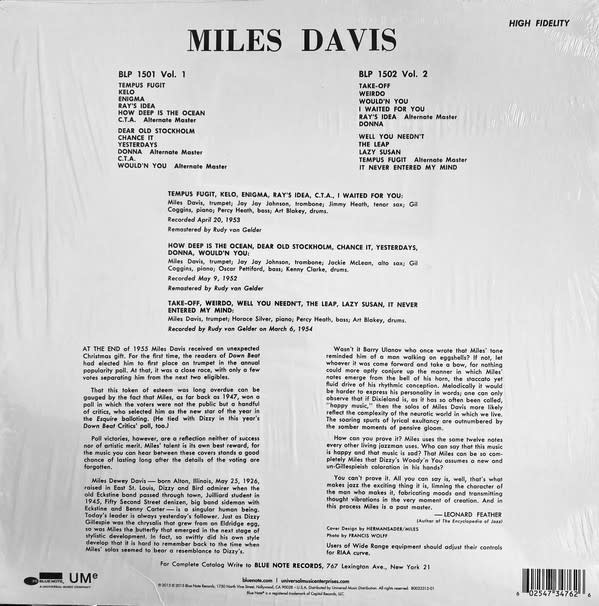 Miles Davis ‎– Volume 2