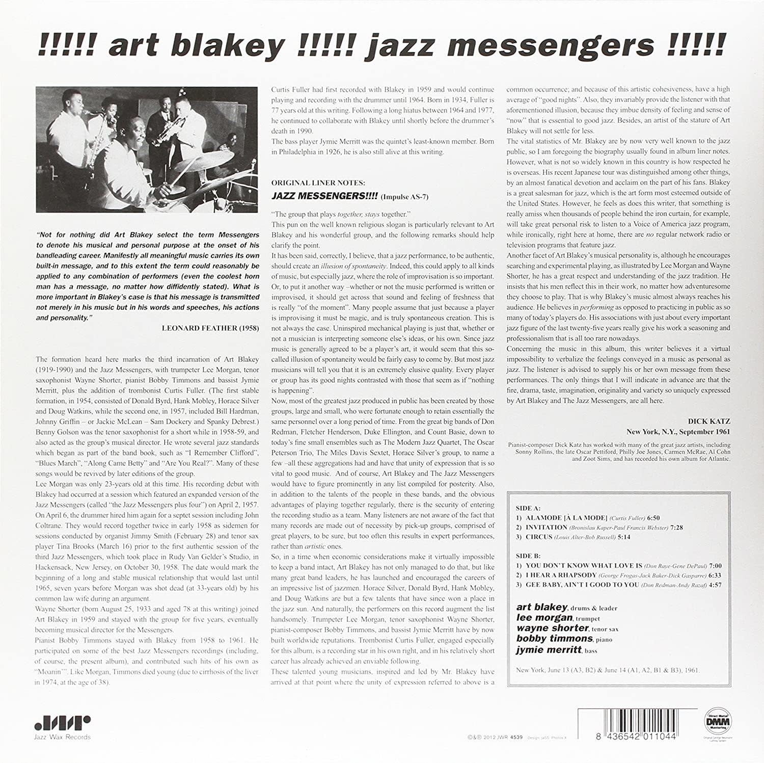 Art Blakey & The Jazz Messengers – Jazz Messengers!!!!!