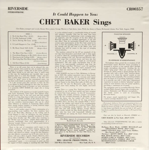 Chet Baker ‎– It Could Happen to You