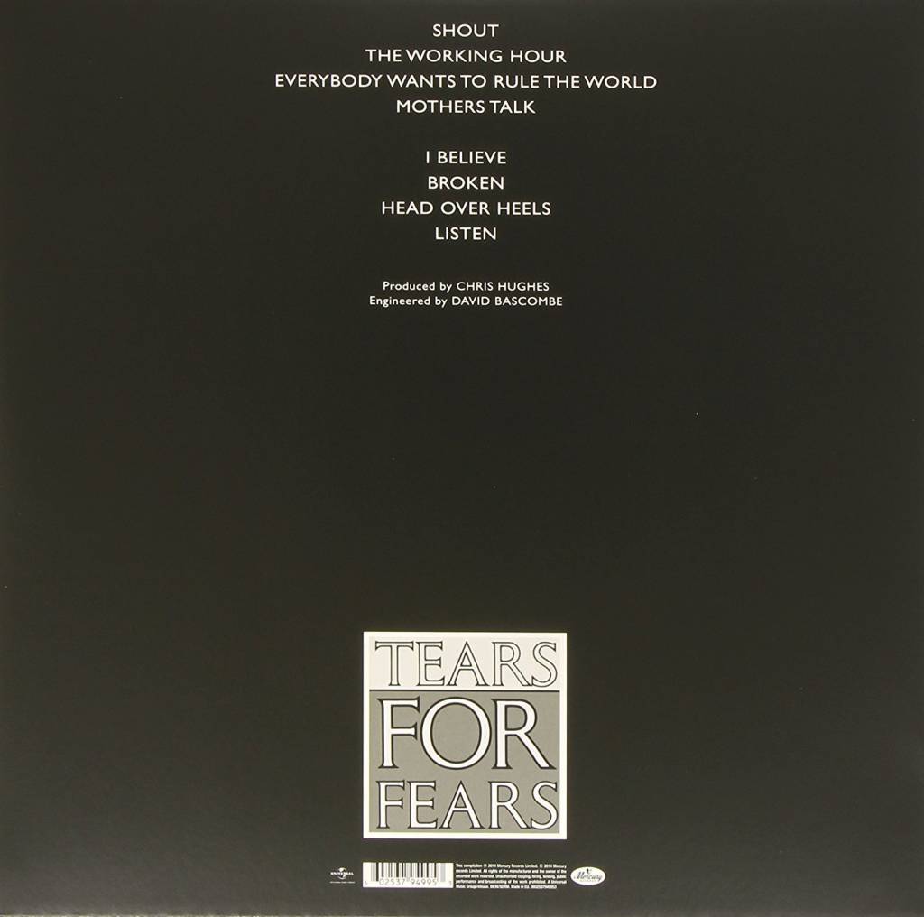 Tears For Fears - Songs From The Big Chair (Coke Bottle Clear)