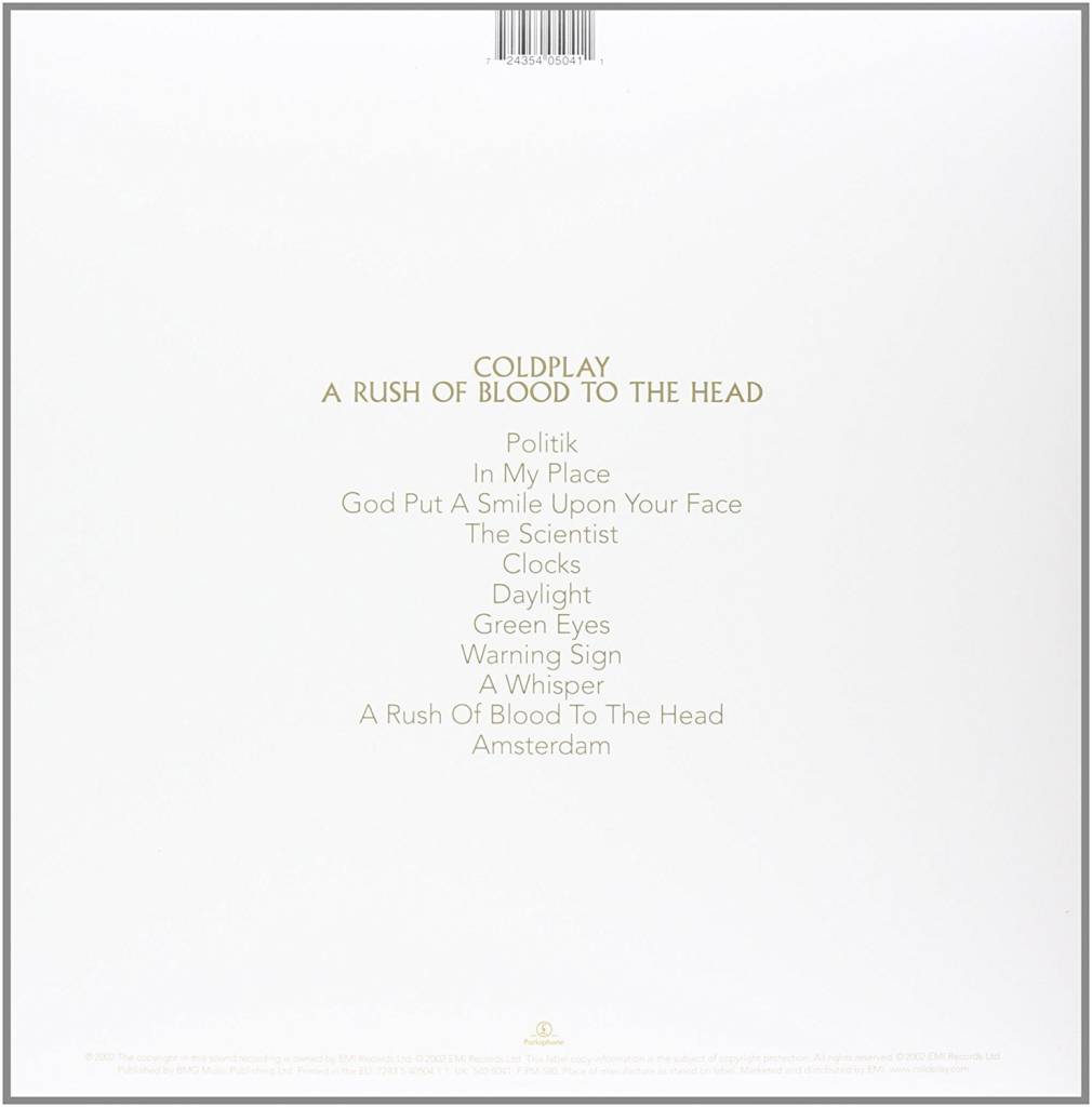 Coldplay - A Rush Of Blood To The Head