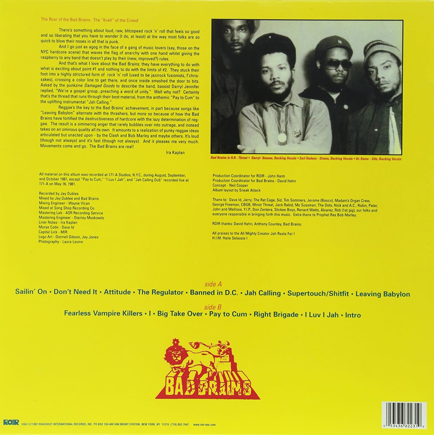 Bad Brains - Bad Brains (Banana Peel)