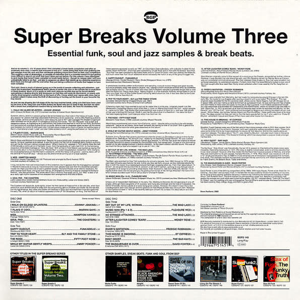 Various – Super Breaks. Essential Funk, Soul And Jazz Samples & Break Beats. Volume Three