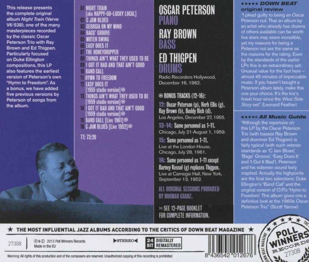 Oscar Peterson Trio - Night Train (Acoustic Sound Series)