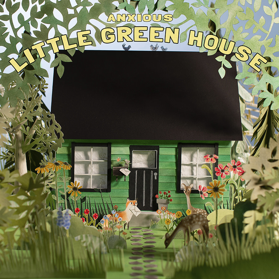 Anxious – Little Green House (Pink & White)